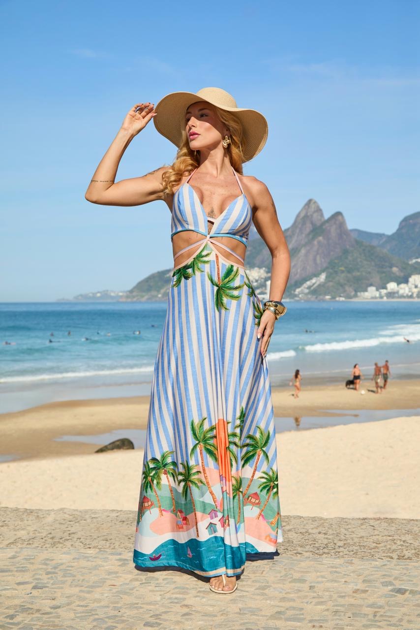 Vestido longo Luane
