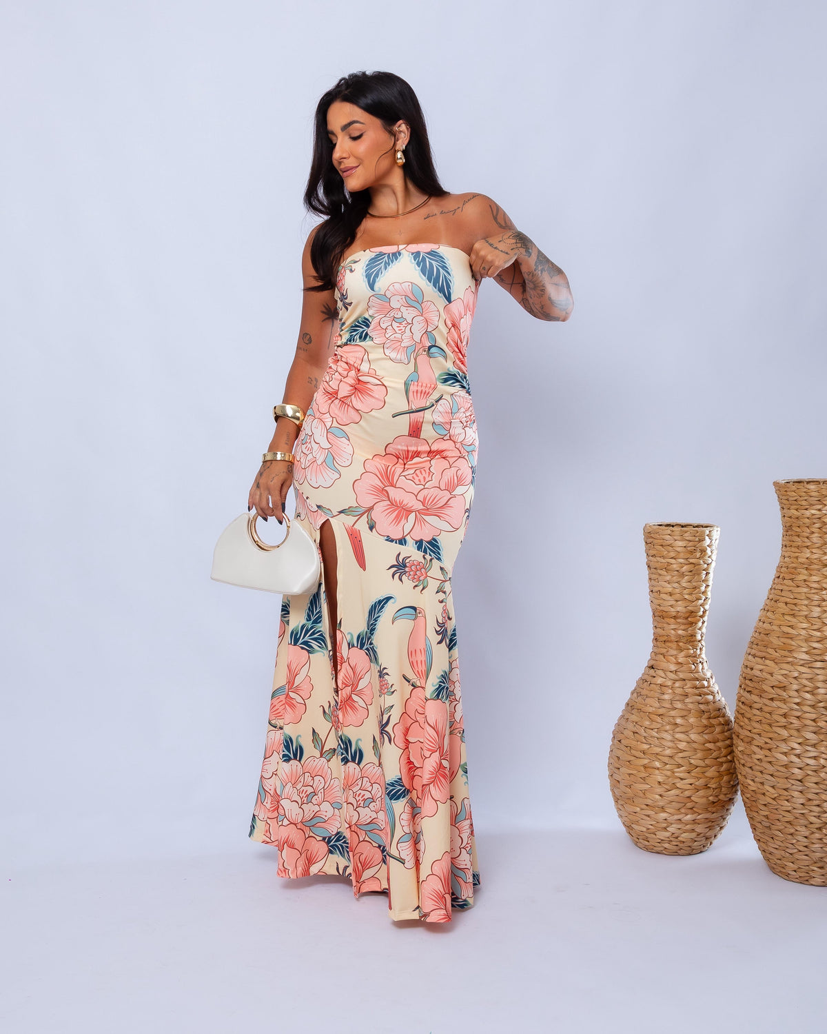 Vestido Carmen longo