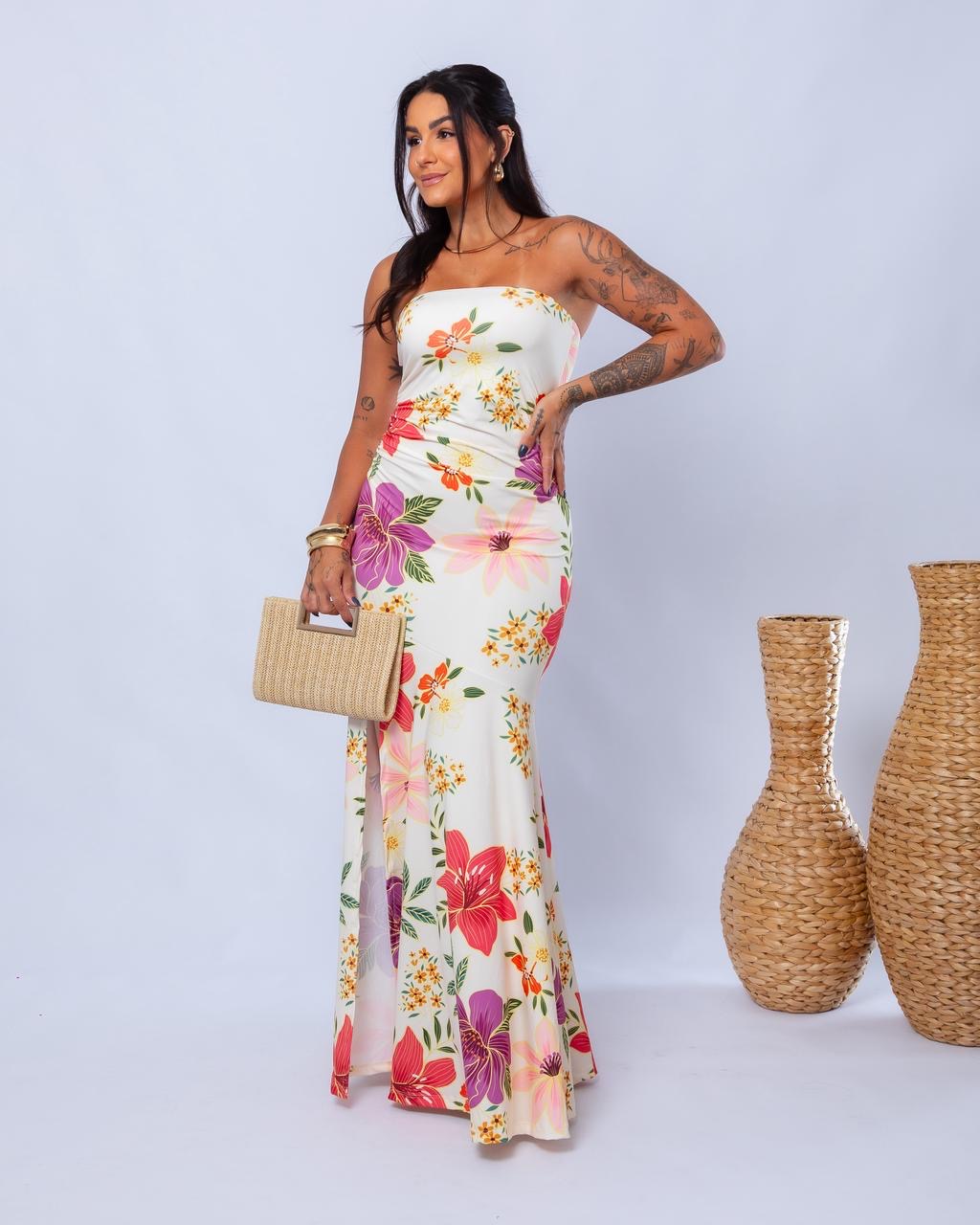 Vestido Carmen longo