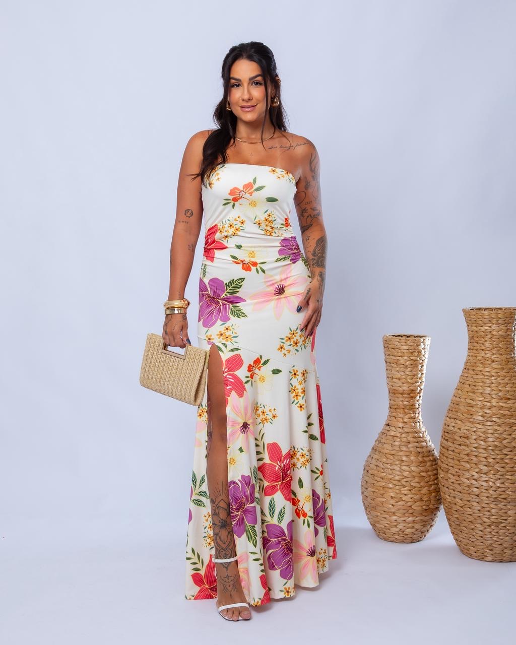 Vestido Carmen longo