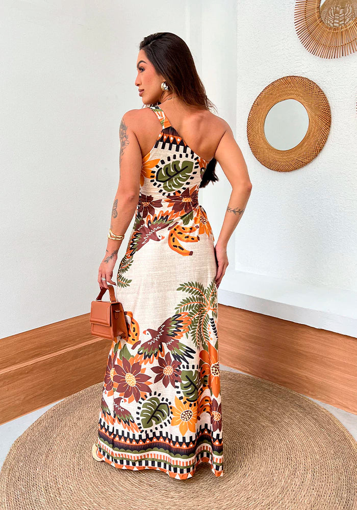 Vestido Ombro Só Débora Estampado