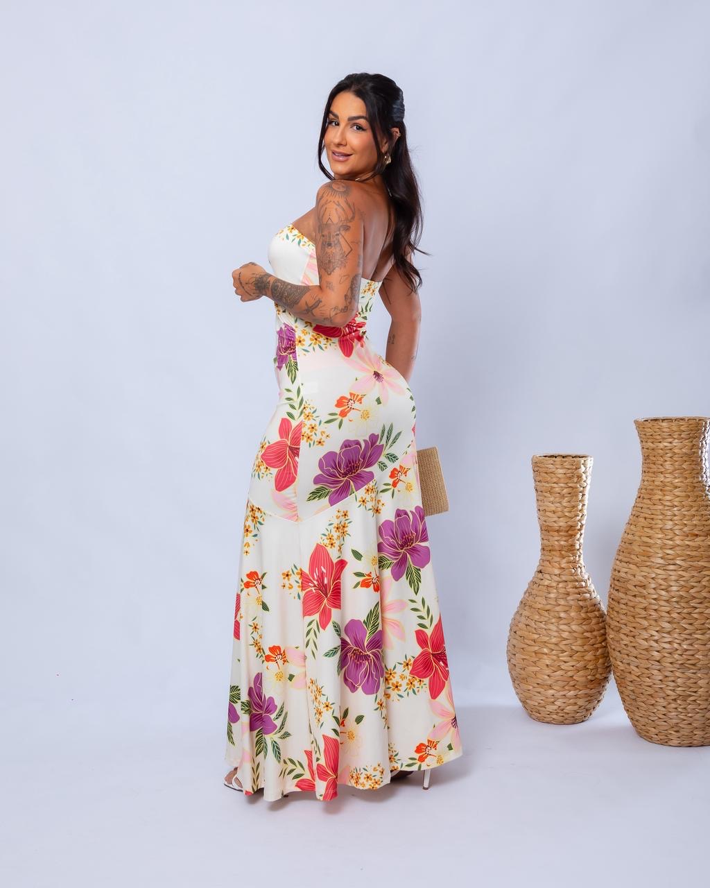 Vestido Carmen longo