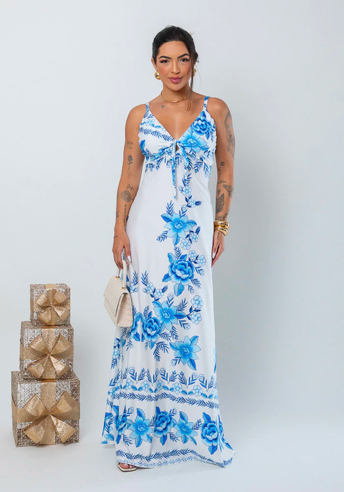 Vestido longo Leilane