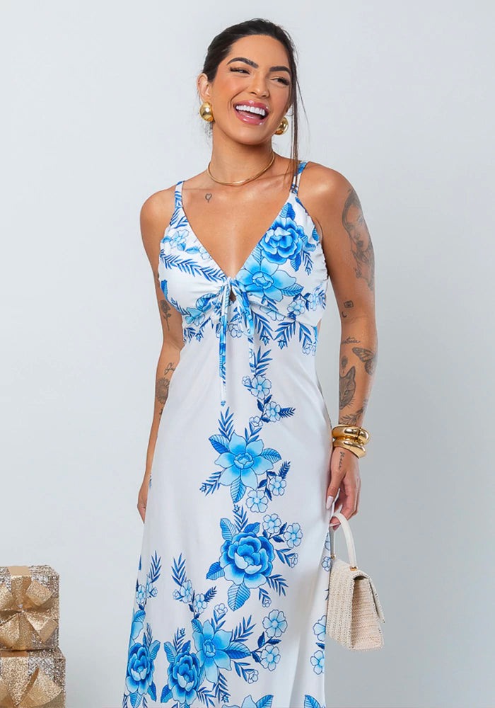 Vestido longo Leilane